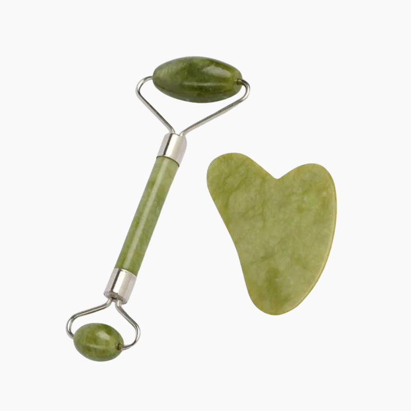 JADE ROLLER + JADE GUA SHA
