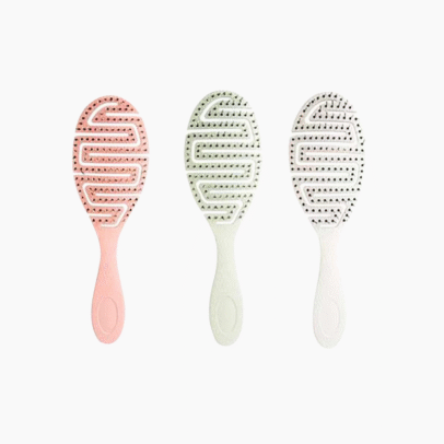 IDC INSTITUTE Natural Fibers Round Brush Blanc