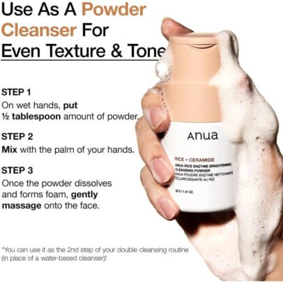 RICE ENZYME + CERAMIDE BRIGHTENING CLEANSING POWDER 40gr