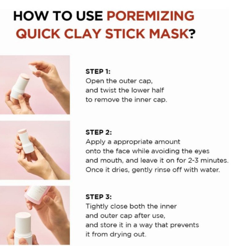 MADAGASCAR CENTELLA POREMIZING QUICK CLAY STICK MASK – Image 3